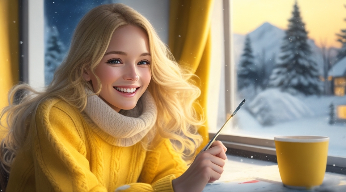 Усміхнена дівчина